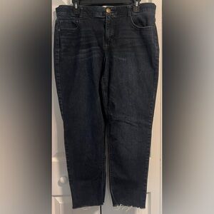 City Blues Flex Fit Frayed Dark Jeans